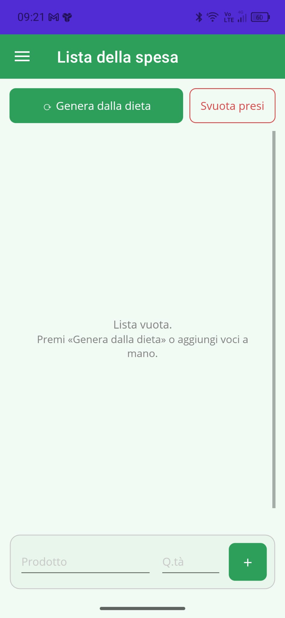 Lista della spesa