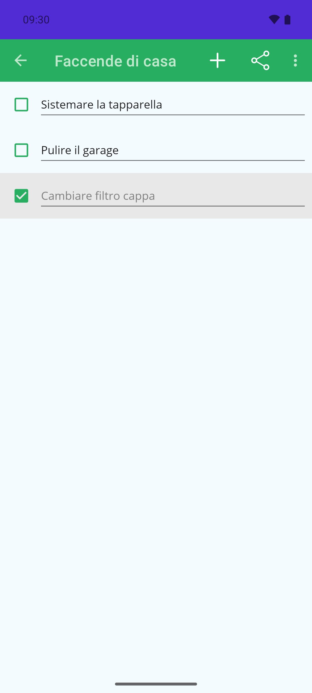 Remember — dentro una lista