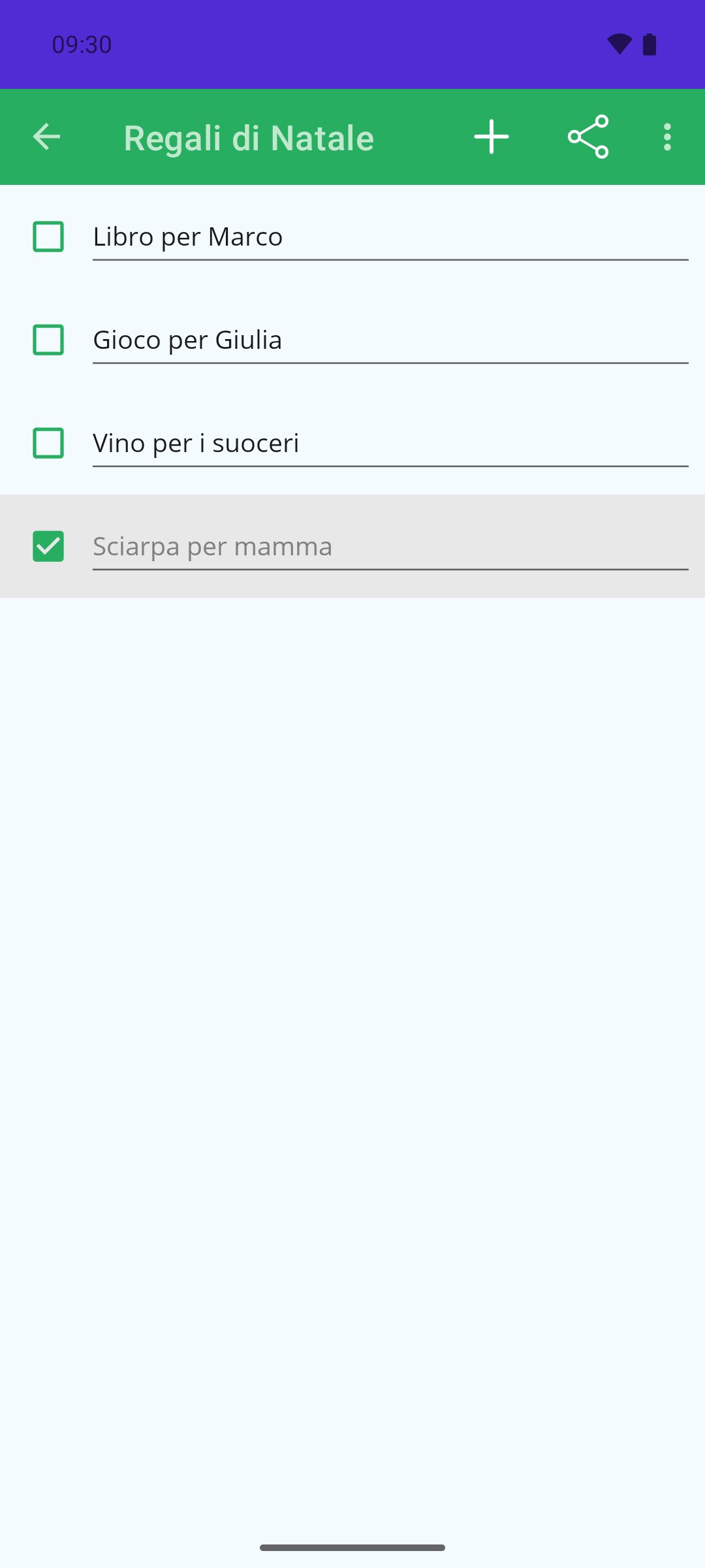 Remember — dentro una lista
