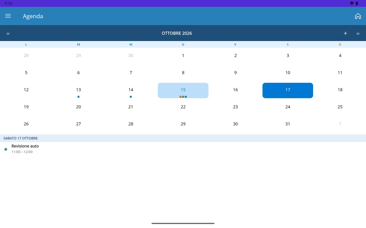 Remember su tablet — un altro giorno in agenda