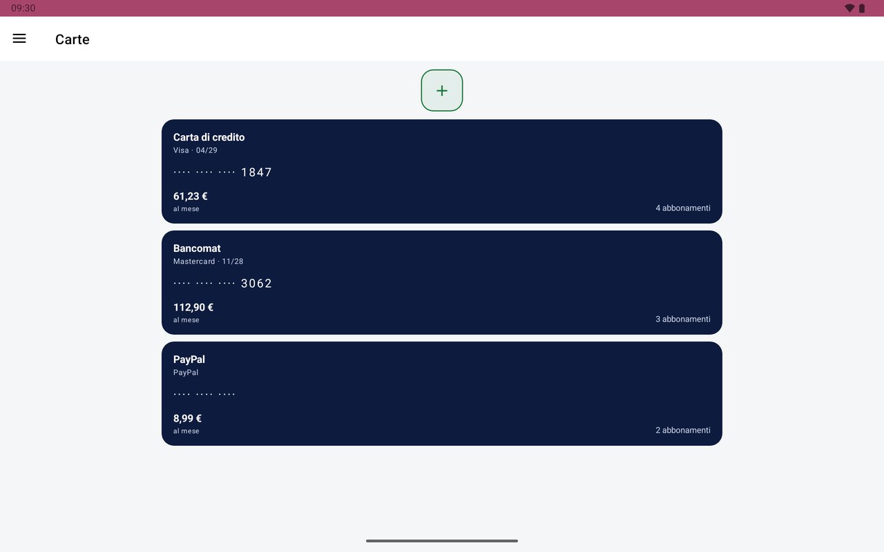 Rinnovi su tablet &mdash; carte